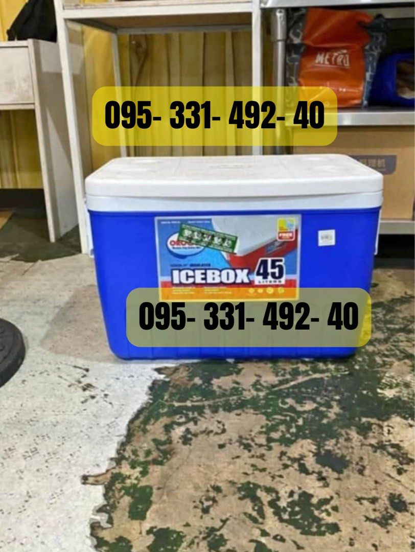 IceBox cooler 💸🧲 (Category: Storage Boxes & Baskets) located in Manila. Submitted by kellychz (Listing ID 1363111625, Image 2). Description: Cooler Ice Box Sale Garantisadong mura at legit na orocan ✅🫶💯 Paki-view pics , what you see is what you get Ice Box cooler Brand new po Cod gcash.