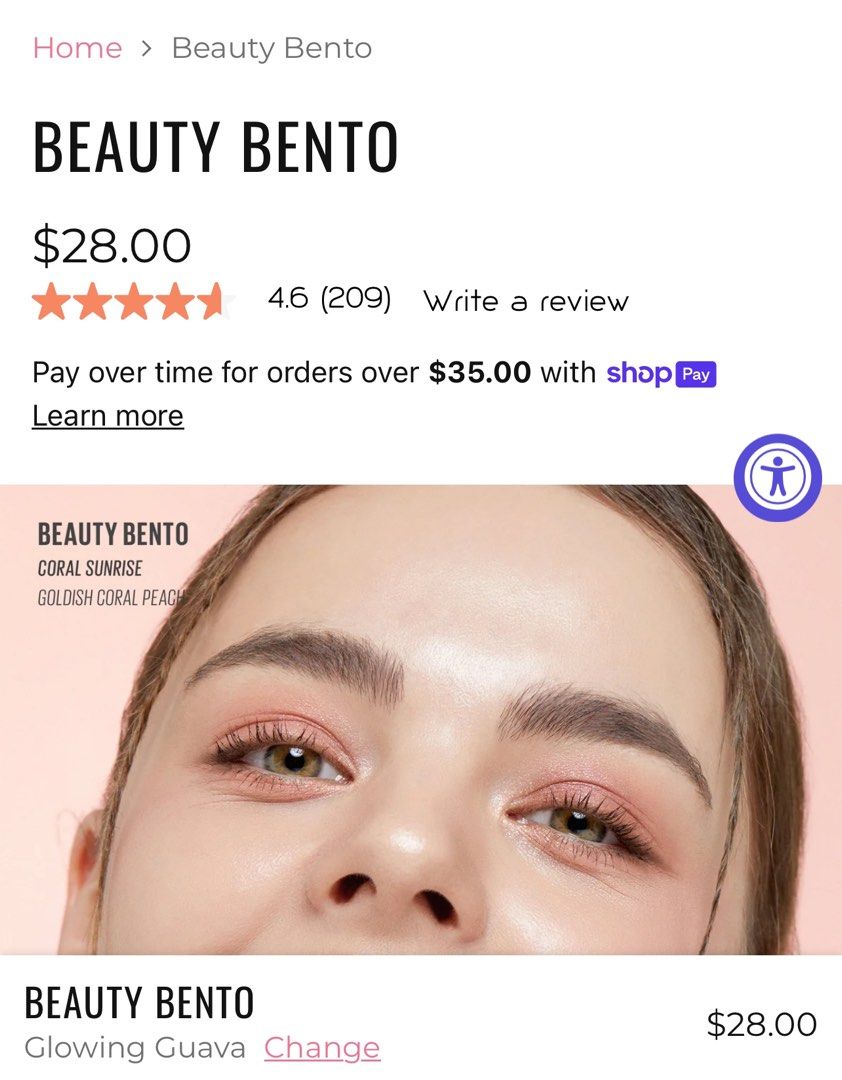 Kaja Beauty Bento Eyeshadow (Category: Makeup) located in Makati City. Submitted by 097buys (Listing ID 1363121580, Image 3). Description: 500 EACH brand new.