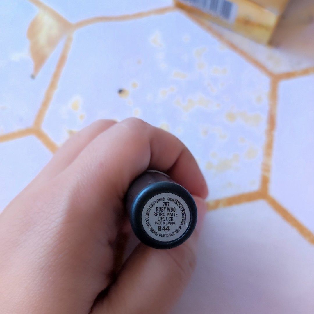 MAC Ruby Woo Lipstick and Amber Lights Frost Eye Shadow (Category: Makeup) located in Bulacan. Submitted by chiruth (Listing ID 1363039659, Image 3). Description: Price for both items.