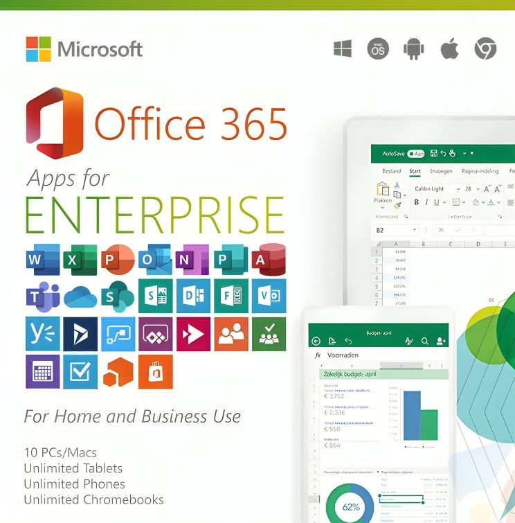 Microsoft Office 365 Apps For Enterprise For 10 PCs/Macs (Category: Office & Business Technology) located in Taguig. Submitted by infotechnologiez (Listing ID 1363095183, Image 1). Description: Microsoft Office 365 Apps For Enterprise For 10 PCs/Macs (Digital licensing) READ BEFORE PURCHASING THIS PRODUCT: Office 365 is an online service. By purchasing it, you understand that Microsoft can add new features, as well as remove or change existing on