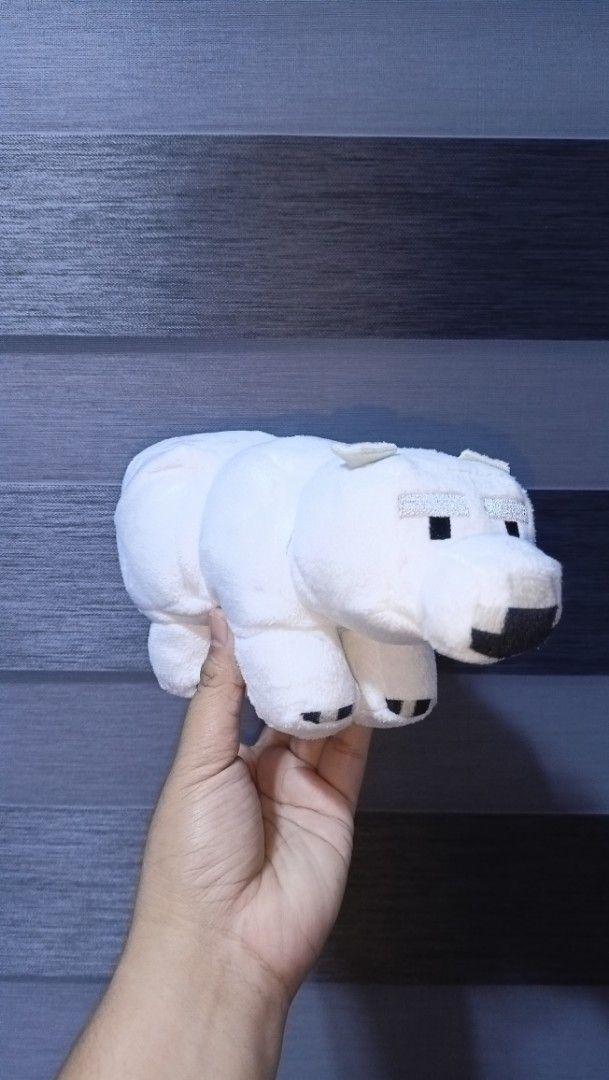 Minecraft Polar Bear Med Plush (Category: Plushies & Soft Toys) located in Bacoor. Submitted by raket_projects (Listing ID 1363036778, Image 1). Description: P280 Minecraft Polar Bear Med Plush 🩷As is wyswyg 🩷Clean and fresh 🫧 🩷With clear etiketa MOP Gcash / BPI MOD Flash Express 👉🏼No rush shipping po tayo ✅Shipping every Tuesdays to Fridays only 📍Seller from Bacoor Cavite FB page: Raket Projects.
