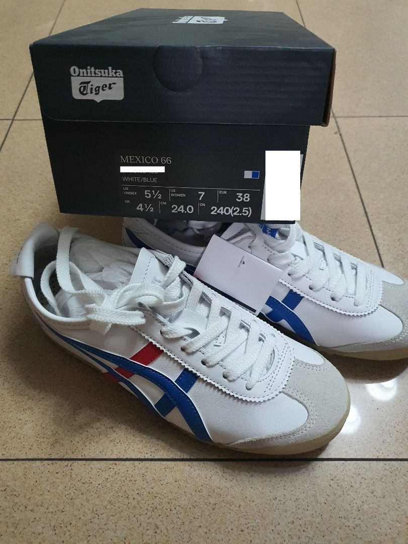 Onitsuka Tiger Mexico 66 (Category: Sneakers) located in Caloocan City. Submitted by matcha-cloud (Listing ID 1363135223, Image 2). Description: Bought in Japan RFS: Wrong color and size no longer fits me(T_T) Comes with the box Size: US7 Meet up available at SM City Grand Central Mall.