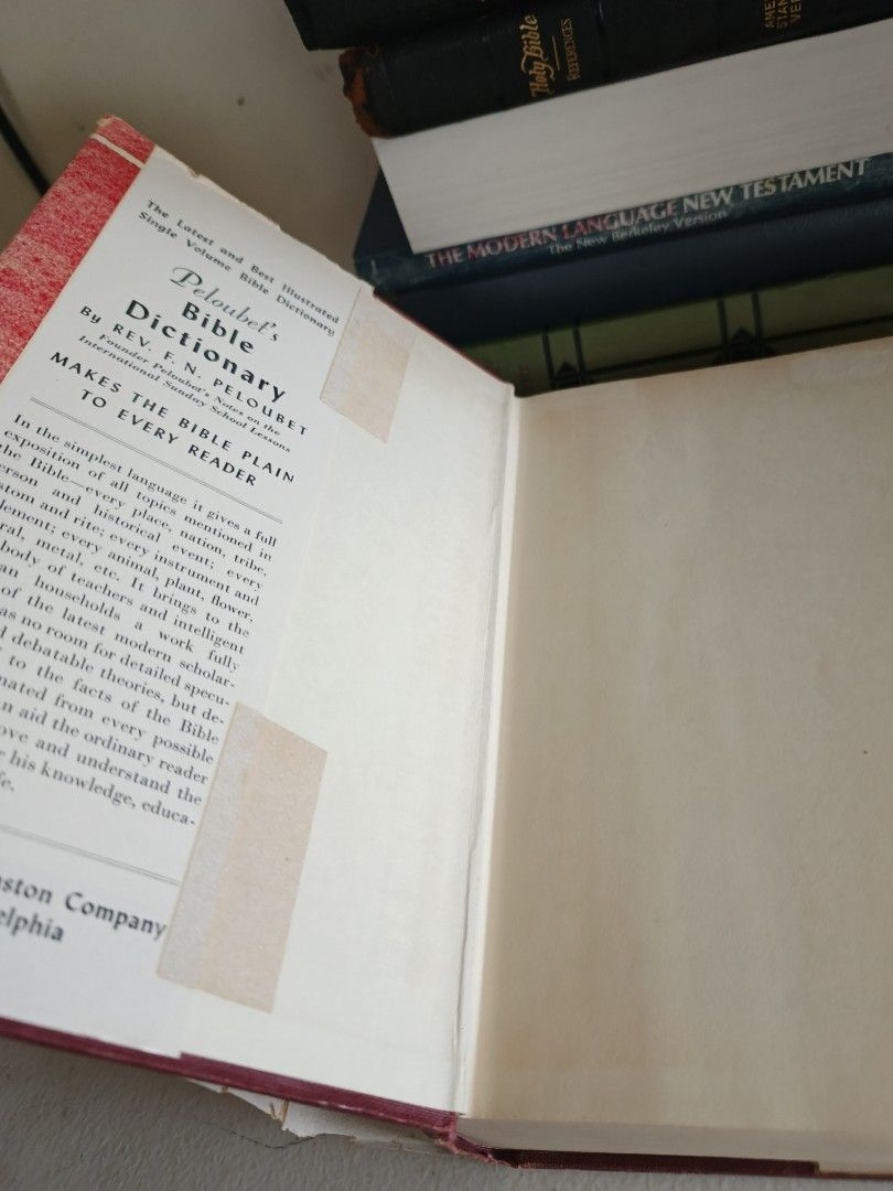 Peloubeth Bible Dictionary (Category: Religion Books) located in Orani. Submitted by sulitdeals1215 (Listing ID 1363037564, Image 2). Description: hardbound with dustcover.
