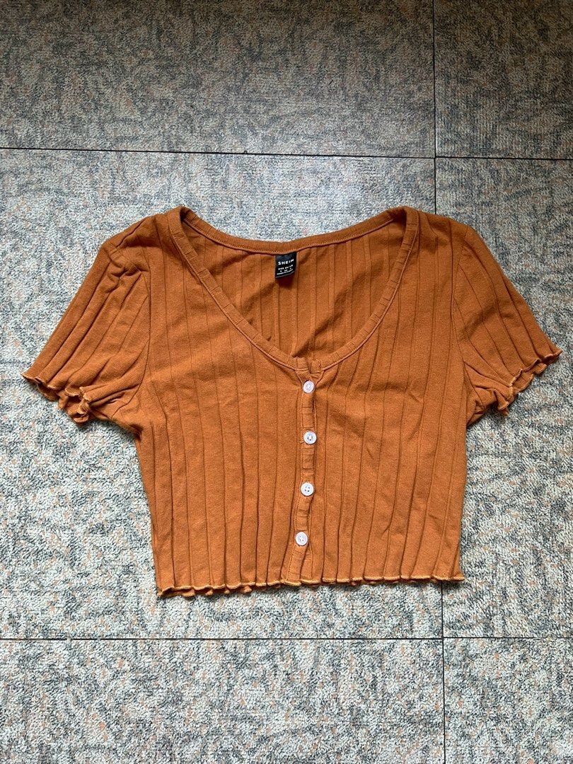 Semi Crop Top (4pcs) (Category: Blouses) located in Manila. Submitted by cathymcb (Listing ID 1363040768, Image 2). Description: 1 shein , 3 no brand Take all for 140.