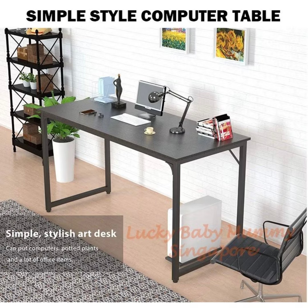 Study Table | Wooden Foldable Study Table | Metal Frame Wooden Top ...
