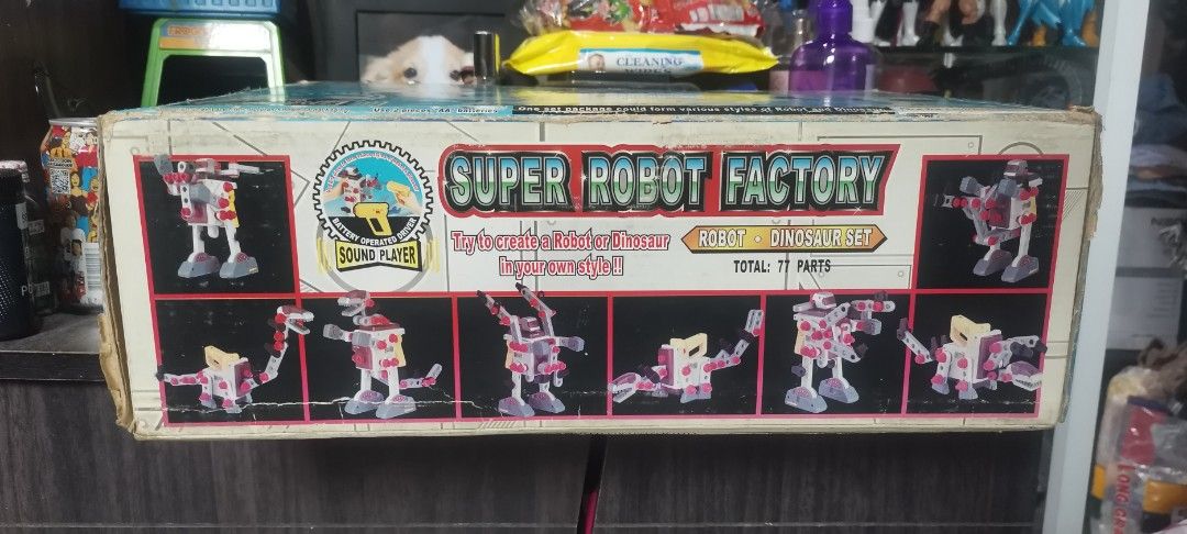 SUPER ROBOT FACTORY (Category: Gundam & Model Kits) located in Silang. Submitted by wrong2913 (Listing ID 1363035772, Image 1). Description: For sale PRIORITY ASAP BUYER SUPER ROBOT FACTORY @3500php -oldstock 2001 -mint condition unassemble nakaplastic pa yung ibang parts -old box fade na kulay excpet sa isang side *see pics Shipping via JRS or Lalamove if malapit lng kayo Silang Cavite / GMA Cavite at buyers expense.