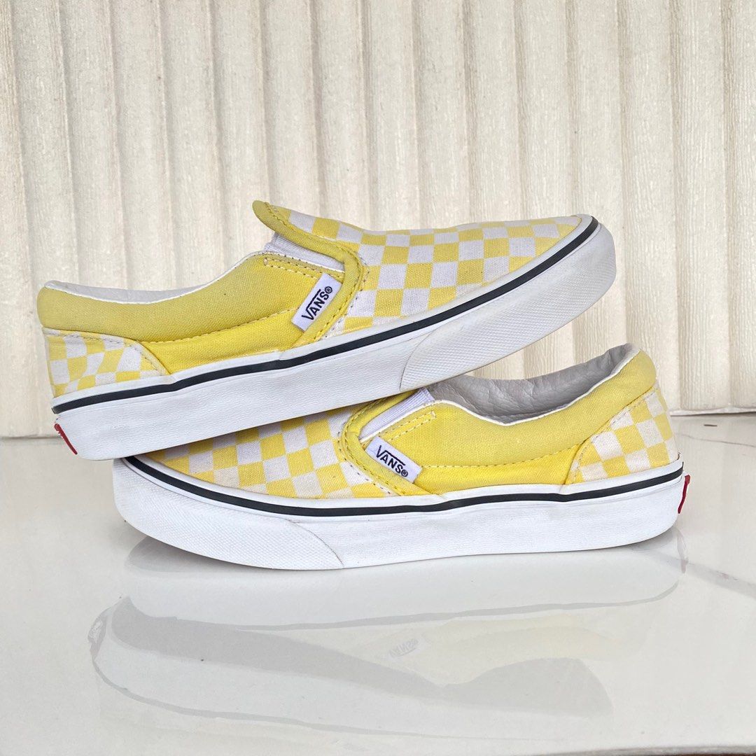 Oazifestiv Al Vans Old Skool Lite Checkerboard Sneaker Yellow Vans
