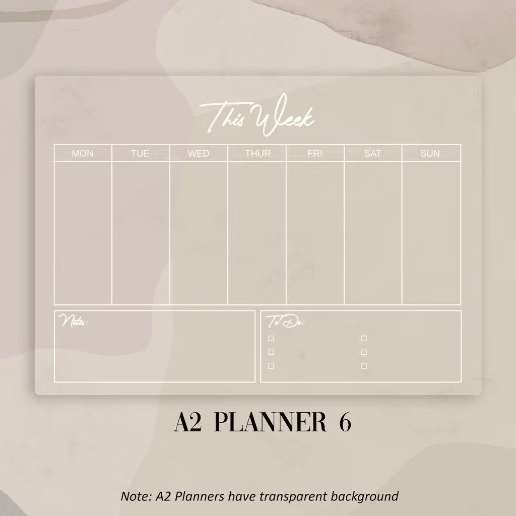 Acrylic Planner (Category: Other Home Decor) located in Quezon City. Submitted by declutterwithgel (Listing ID 1363268264, Image 1). Description: Bought for 900+.
