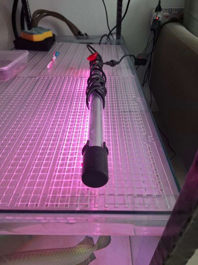 Aquarium lights, pumps, and other stuffs (Category: Homes & Other Pet Accessories) located in Singapore. Submitted by iamgood18 (Listing ID 1363267248, Image 1). Description: Fish tanks lights @ $10-$20 White Pink Blue Air pumps @ $15 each Heaters @ $10 each Wave maker @ $10 PM for details.
