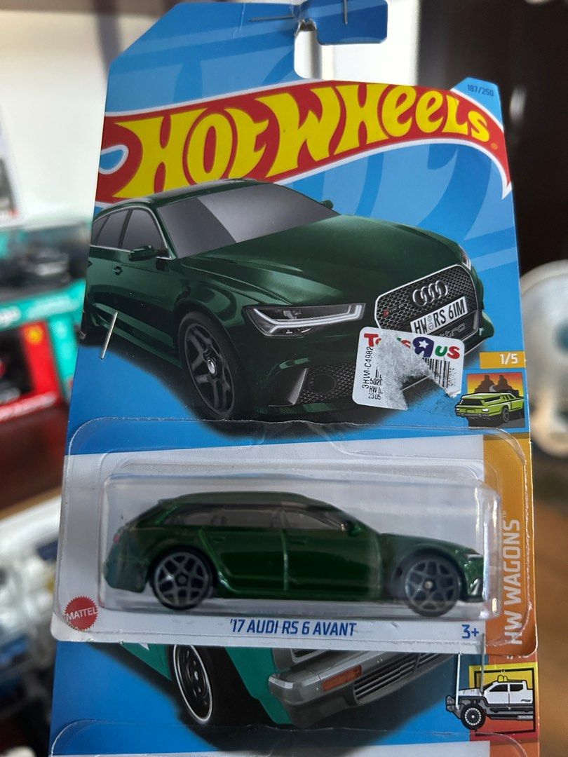 Audi RS 6 Hot Wheels (Category: Vehicle & Diecast Models) located in Cavite. Submitted by ercm06 (Listing ID 1363218505, Image 1). Description: FOR SALE HOT WHEELS Has stapler holes on card from display For loose collectors or for display.
