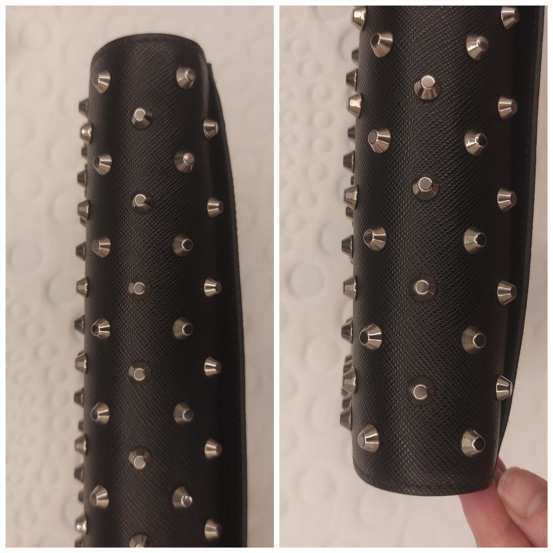 Authentic Prada Clutch Bag (Category: Bags & Wallets) located in Singapore. Submitted by foreigncloset (Listing ID 1363196200, Image 3). Description: 💯% Elegant Authentic Prada Clutch. In Excellent New Condition. Comes with authentication card. Push lock closure. Silver tone hardware . Pls check my other designer bags.🤗 Size approximately 34cm X 23.5cm.