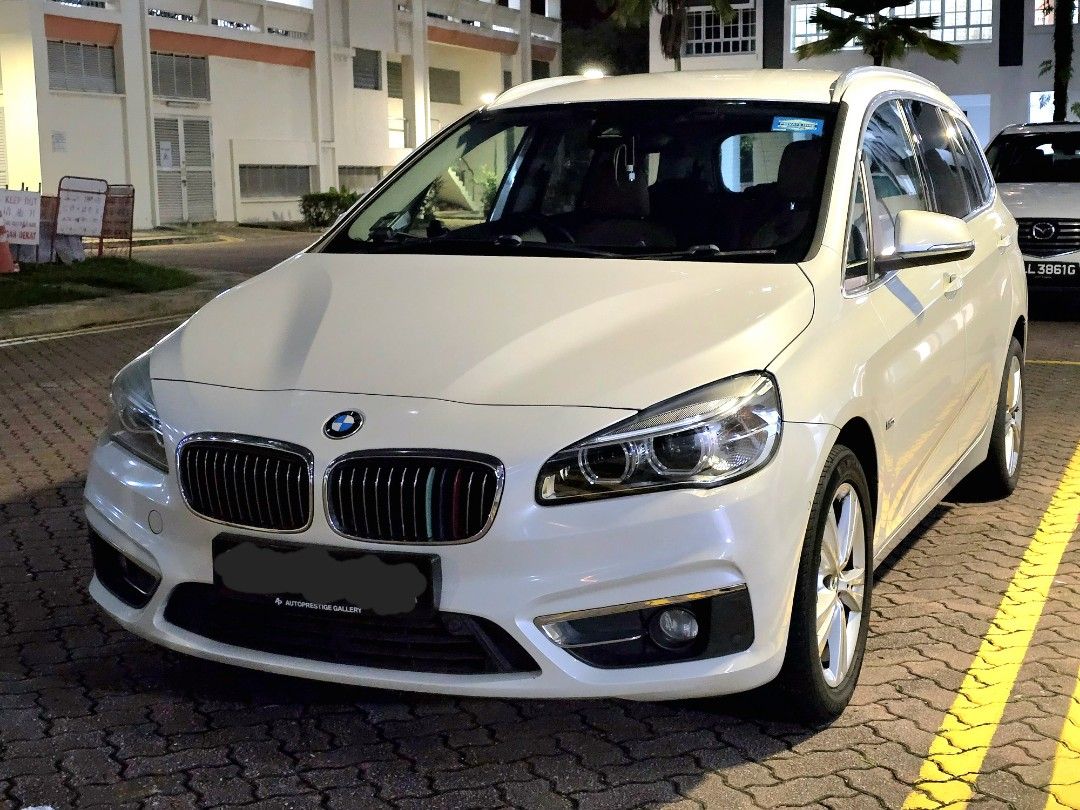 BMW 216D Car Rental 7 / 5 Seater / personal / phv (Category: Car Rental) located in Singapore. Submitted by artemistechsg (Listing ID 1363240986, Image 1). Description: min. 3 year exp 6-month commitment 2 weeks deposit to drive away personal use or PHV all ready 216D GT 85 per day 216D AT 75 per day Tivoli 65 per day #bmw #216d #rental #car #phv.