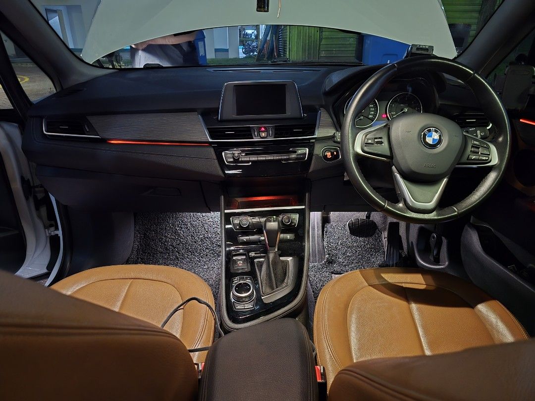 BMW 216D Car Rental 7 / 5 Seater / personal / phv (Category: Car Rental) located in Singapore. Submitted by artemistechsg (Listing ID 1363240986, Image 2). Description: min. 3 year exp 6-month commitment 2 weeks deposit to drive away personal use or PHV all ready 216D GT 85 per day 216D AT 75 per day Tivoli 65 per day #bmw #216d #rental #car #phv.