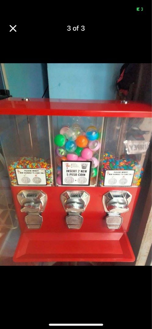 Candy machine (Category: Coffee Machines & Makers) located in Manila. Submitted by micahozawa58156 (Listing ID 1363231879, Image 1). Description: 7500 kasama na laman rush.