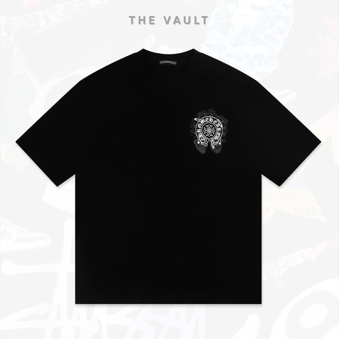 Chrome Hearts Horseshoe Buckle Tee (Category: Tshirts & Polo Shirts ) located in Baguio. Submitted by the.vault.ph (Listing ID 1363317502, Image 3). Description: Chrome Hearts Horseshoe Buckle Tee ₱1500 Now available for pre-order Sizes: S-XL ETA: 1–2 weeks ⚠️ Please note: Actual item may slightly differ from photo. #thevault #streetwearph 5m.