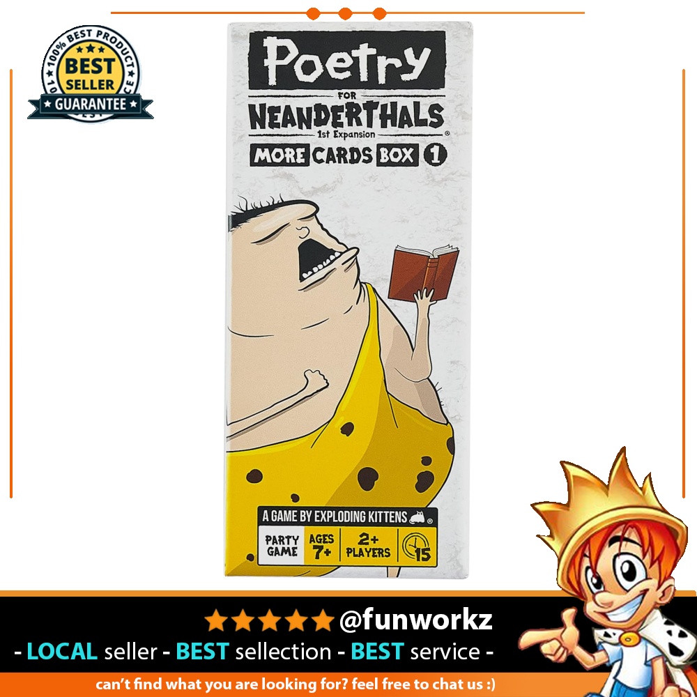 Exploding Kittens POETRY02EN Poetry For Neanderthals Expansion En Card ...