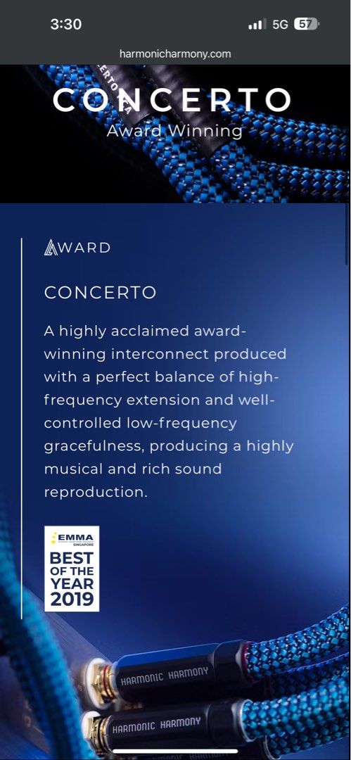 Harmonic Harmony Concerto usb cable467894295488768000
