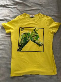 HERMES 黃色女裝短袖64243380461826110