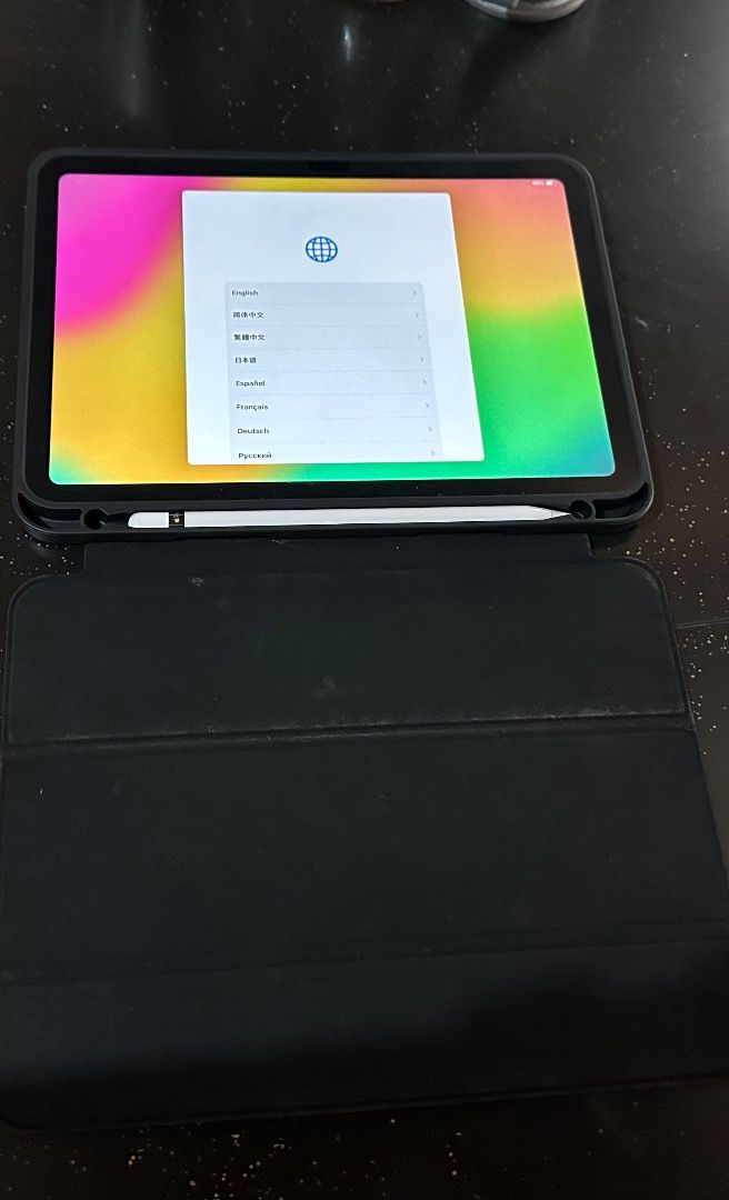 IPAD 10th Generation 2023 December (Category: iPad) located in Imus. Submitted by emh04031959 (Listing ID 1363267291, Image 3). Description: The item is likely new with Apple pencil 1st gen worth 6500 pesos and included compatible non apple keyboard with cover. All original from apple store except keyboard and cover. Negotiable price..