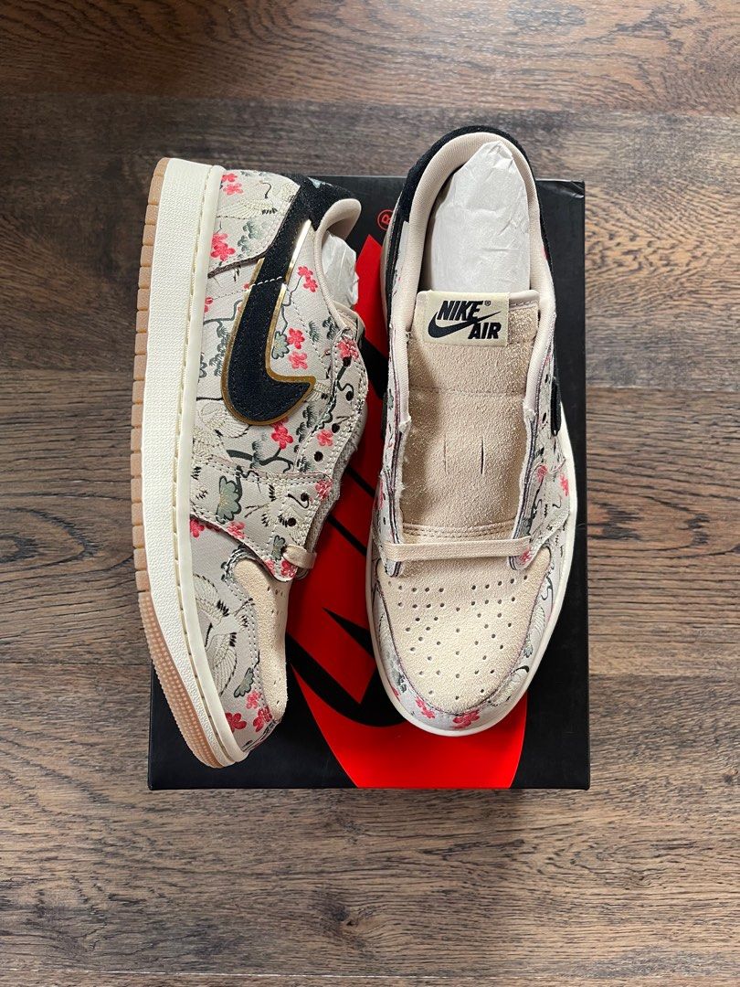 Jordan 1 Low OG Rui Hachimura 'Cranes' (Category: Sneakers) located in General Trias. Submitted by cguevs (Listing ID 1363298221, Image 1). Description: Jordan 1 Low OG Rui Hachimura 'Cranes' Size 8 Brand new ₱ 8,000 .