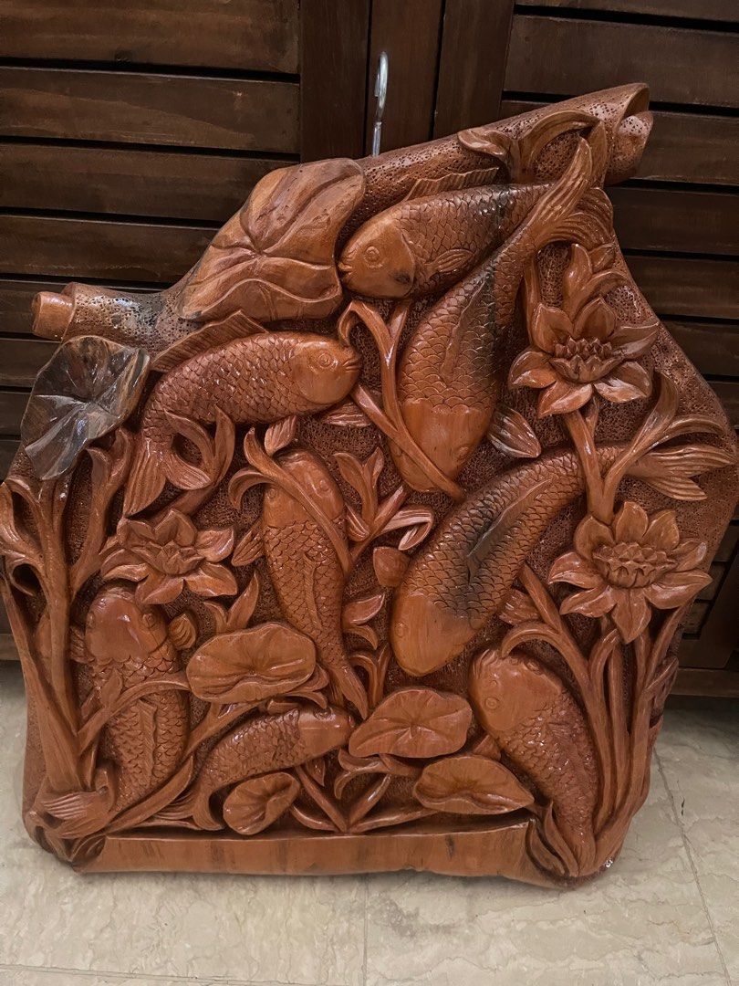 KOI HARDWOOD CARVING WALL DECOR (Category: Wall Decor) located in Rizal. Submitted by angelicious3 (Listing ID 1363273538, Image 3). Description: .