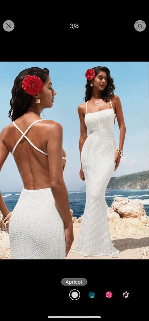 Long White Beach Dress (Category: Dresses) located in Cainta. Submitted by bubblefaairy (Listing ID 1363307772, Image 2). Description: size: xs never been used rfs: canceled trip.