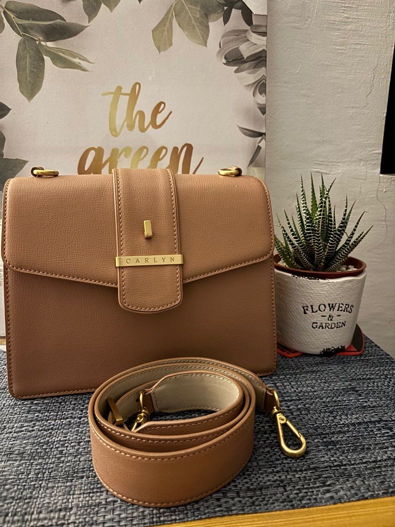 Preloved Original Carlyn - sling bag (Category: Luxury Bags & Wallets) located in Cavite. Submitted by Vjewel (Listing ID 1363325102, Image 1). Description: ✅ preloved but in excellent condition ✅ with normal signs of use only ( see last pics posted) ✅ nude pink/beige .
