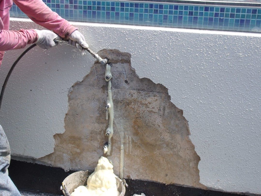 Pu Grouting Waterproofing Leaking repair Roofing Seepage repair wall Sealing  Injection ceiling repair services Pebble stone  flooring 62863076233602111