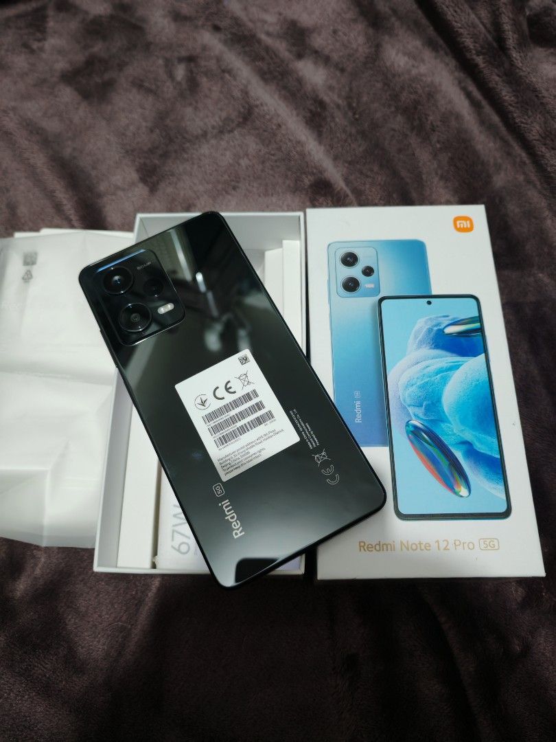 Redmi note 12 pro 5g (Category: Xiaomi) located in Manila. Submitted by skychoochoo (Listing ID 1363182768, Image 3). Description: No issue Complete Good as new 256gb.