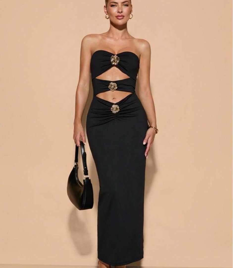 Shein bae black cut out dress (Category: Dresses) located in Manila. Submitted by prelovedbyeunn (Listing ID 1363233586, Image 2). Description: Size XS Only used once.