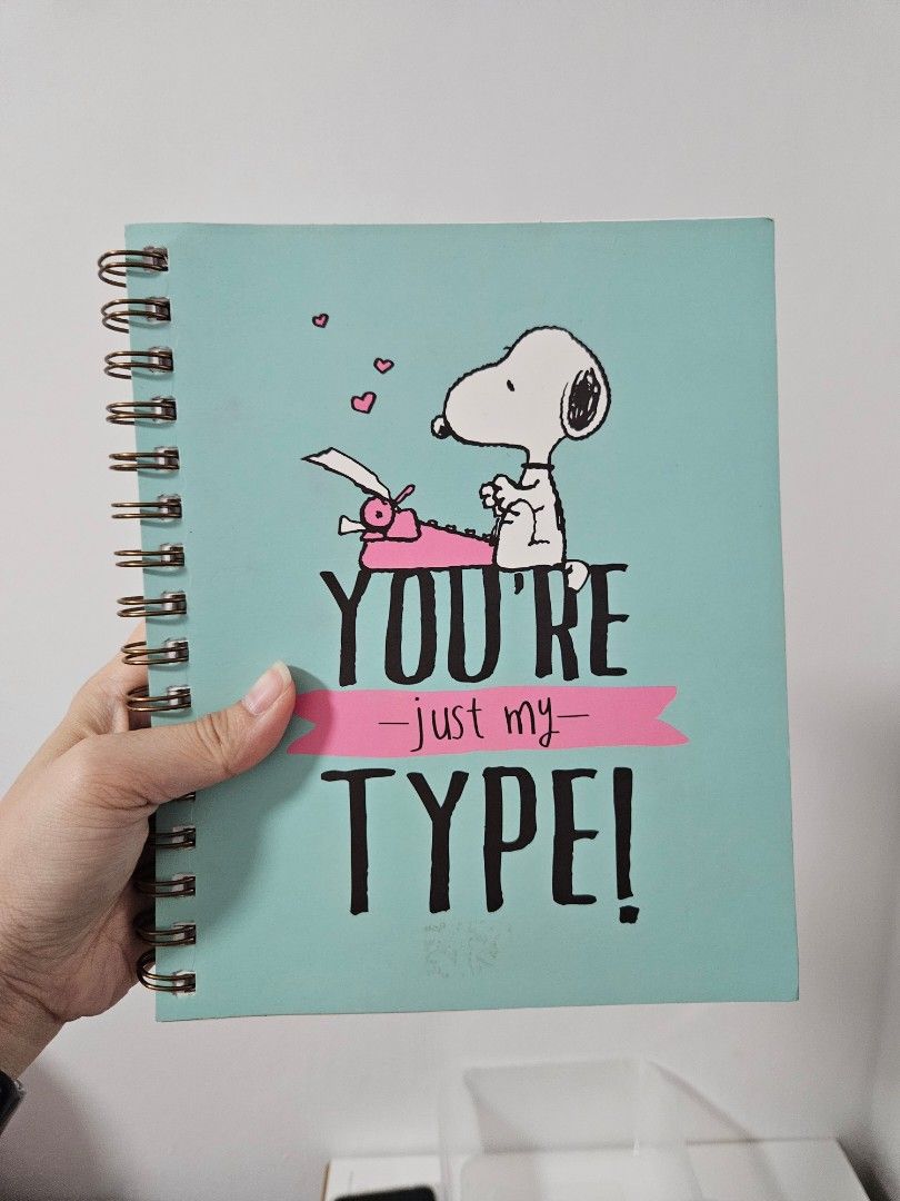 Snoopy Notebook | Bullet Journal| School Notes | You are my type ...
