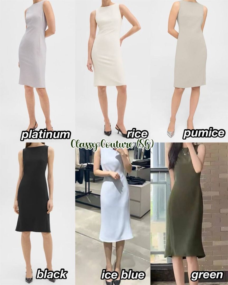 Theory Flared Mini Dress in Admiral Crepe, Women's Fashion, Dresses & Sets,  Dresses on Carousell