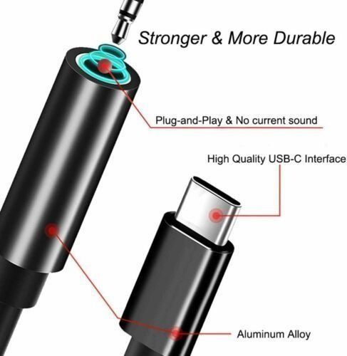 USB C to 3.5mm Jack Adapter, USB Type C to Aux Headphone Jack Dongle Cable, Type C to 3.5mm Headphone Auxiliary Digital Audio Headphone Adapter for Samsung Galaxy S23 S22 Note10 A80 Huawei P60,xiaom63059785565699111