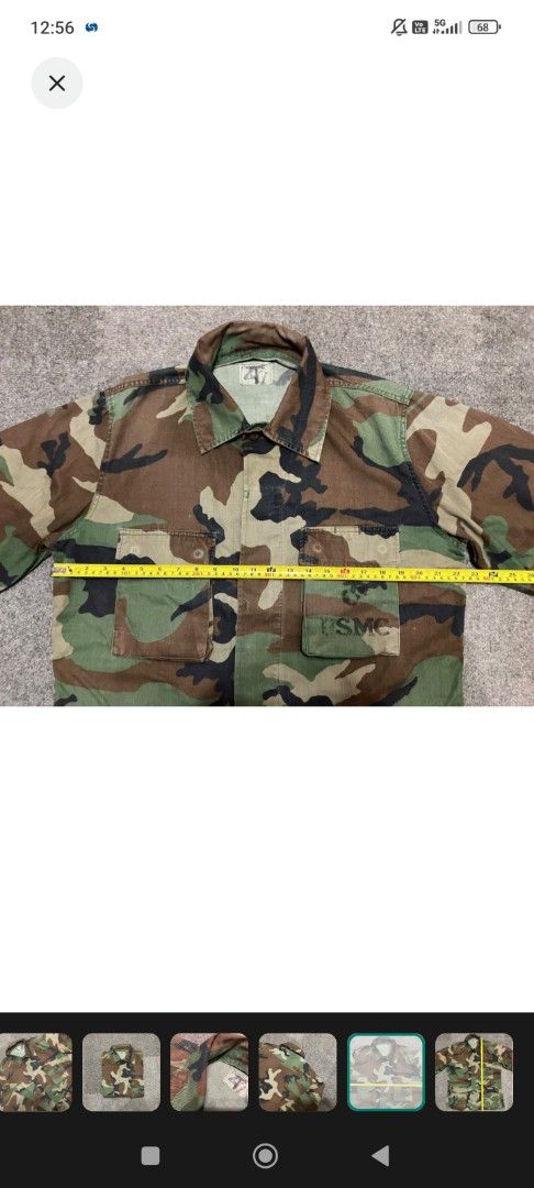 Vintage USMC Jacket （分類：T-shirt、恤衫、有領衫）位於 Hong Kong。 由 63master168 提交（商品編號 1363211151，圖片 3）。簡介： Size M 軍迷彩外套。