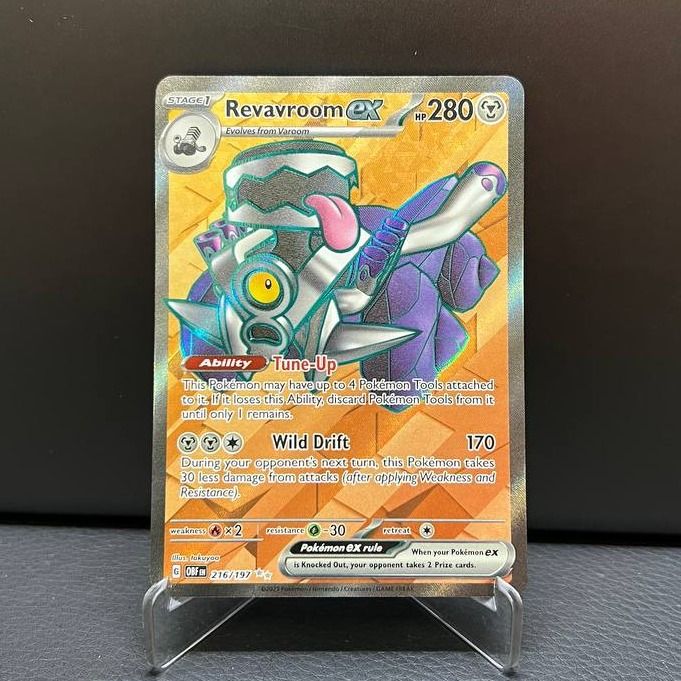 Revavroom Ex 216/197 Pokemon TCG:  Obsidian Flames Ultra Rare Full Art Card  (Single Card) Pokemon Cards Rare
