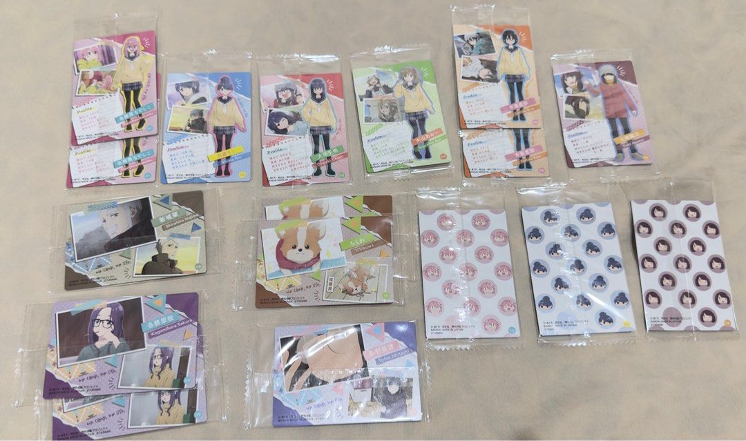 Yuru Camp Laid Back Camp Card SET (Category: Raw Singles) located in Makati City. Submitted by ctoon (Listing ID 1363294756, Image 2). Description: ₱1200 for the set gcash bpi.