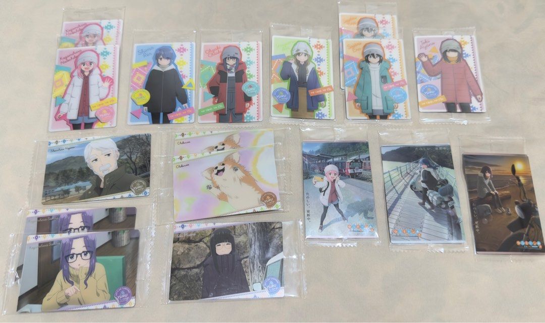Yuru Camp Laid Back Camp Card SET (Category: Raw Singles) located in Makati City. Submitted by ctoon (Listing ID 1363294756, Image 1). Description: ₱1200 for the set gcash bpi.