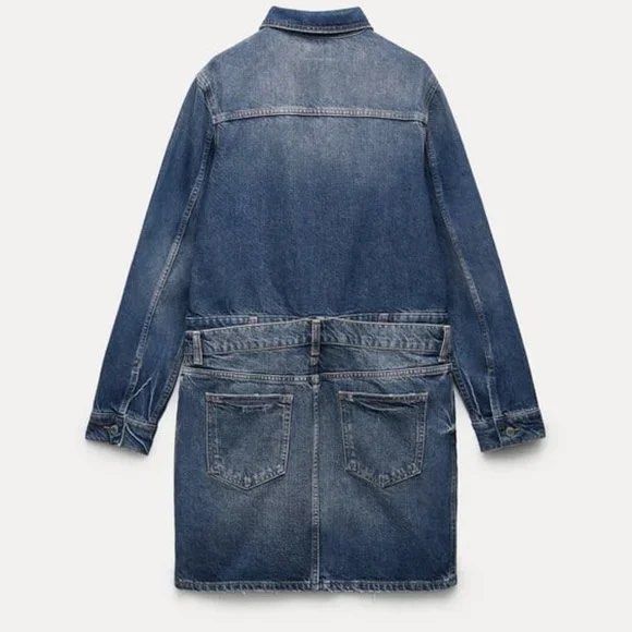 Zara Denim Dress (Category: Dresses) located in Manila. Submitted by tdmeo (Listing ID 1363286681, Image 2). Description: Srp 5995 Size Xs Brand new with Tag perfect for international vacay!! Rfs: I gained weight and masikip sa hips. i hav to let it go na !! 🥹 .
