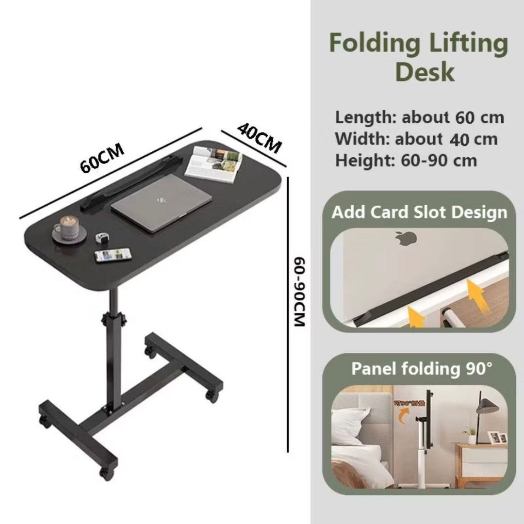 Adjustable Laptop Table | Rolling Laptop Desk | Height Adjustable Bed ...