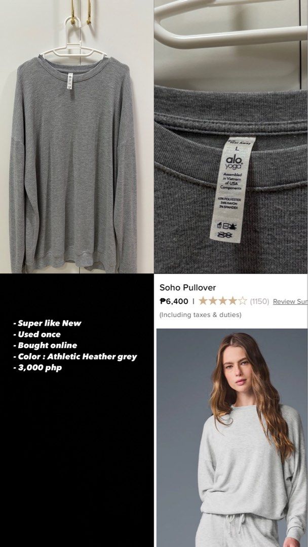 Alo Yoga Pullover (Category: Longsleeves) located in Taguig. Submitted by nejj00 (Listing ID 1363461422, Image 1). Description: .