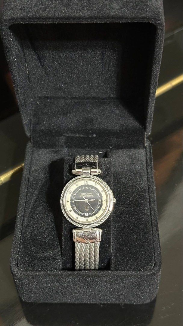 Authentic Philippe Charriol (Category: Luxury Watches) located in Manila. Submitted by chloe_luxuries (Listing ID 1363510271, Image 1). Description: Guaranteed original Philippe Charriol Celtic 27mm Quartz Still in very good working condition Best fit 6.5 to 7” wrist Provided box Pm for more details.