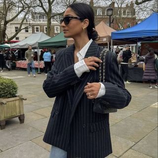 Blue Striped Blazer