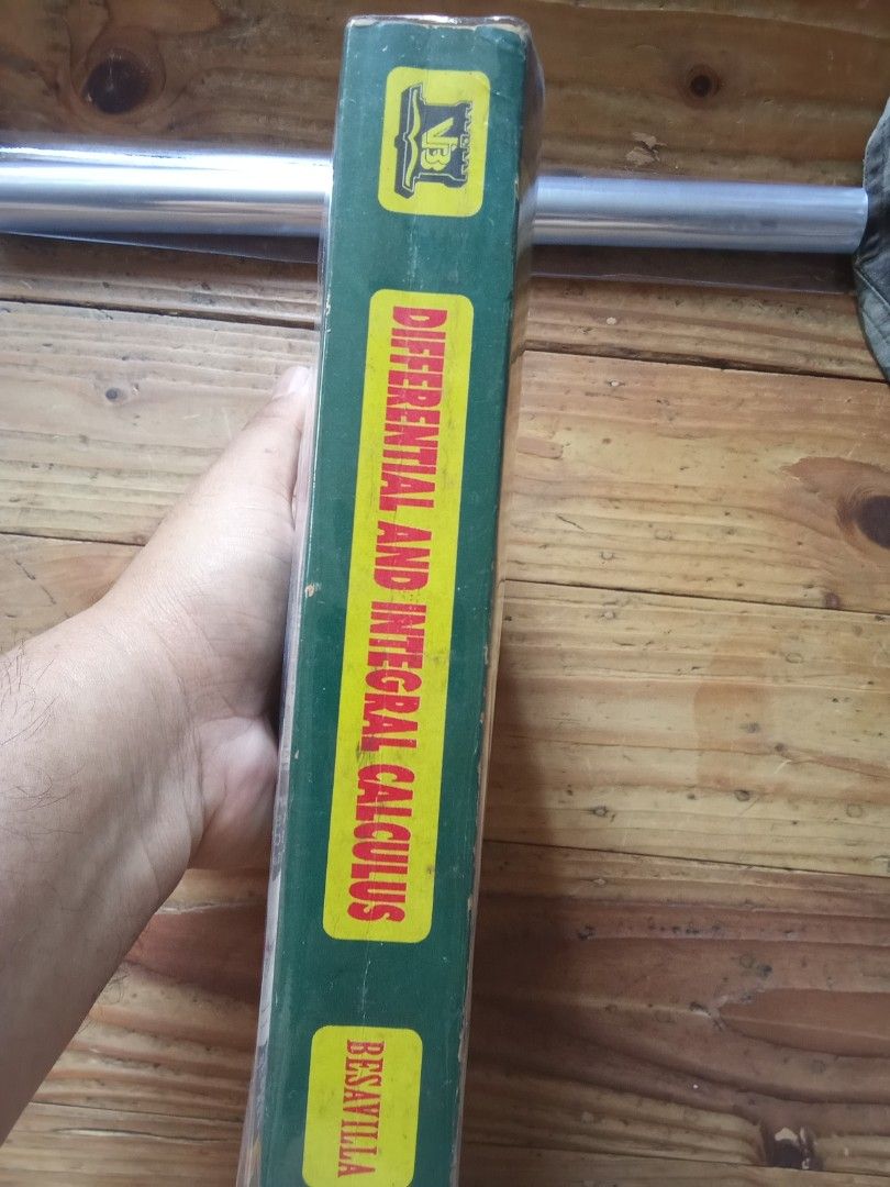 Differential and integral calculus textbook (Category: Textbooks) located in Pasig City. Submitted by teebeedeee (Listing ID 1363352800, Image 2). Description: ISBN 971851029x 1992 besavilla engineering review center preowned authentic softcover copy complete 604 pages .plastic covered. pages have yellowed due to storage and no visible penmarks for meetups in pasig rotonda or jnt shipping or lalamove grab payment via gcash or lalamove grab abono.
