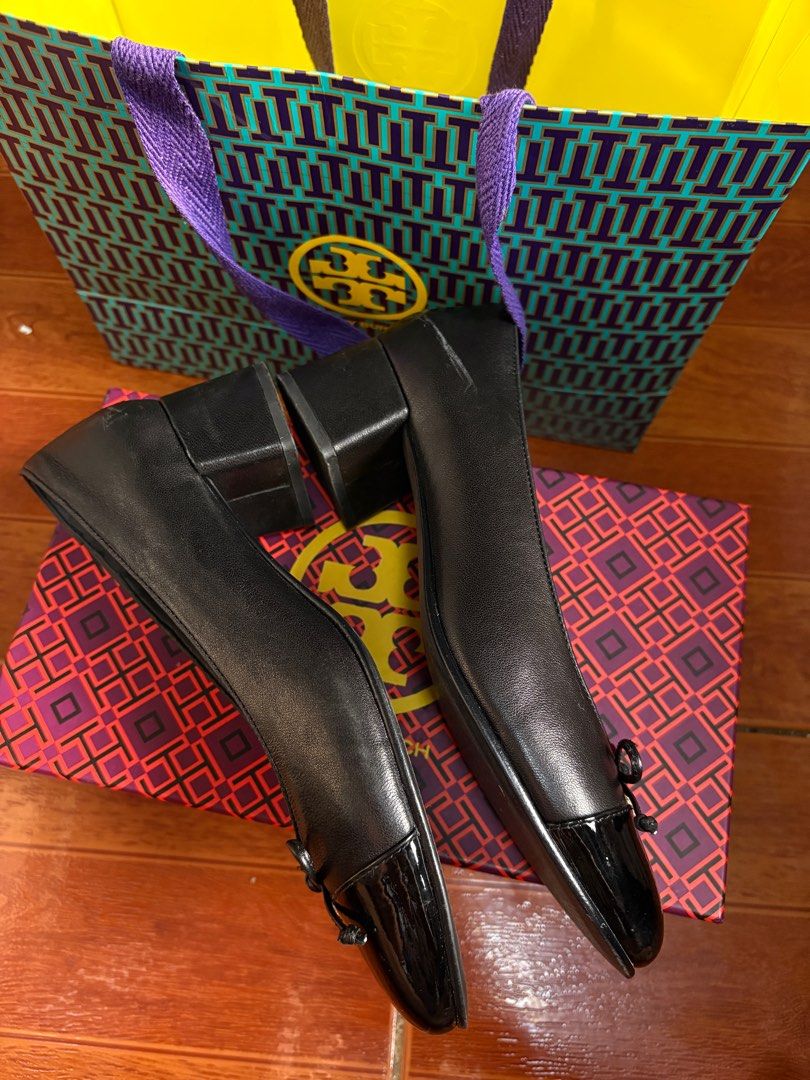 For Sale: Tory Burch Cap Toe Pump (Category: Heels) located in Makati City. Submitted by arjay31 (Listing ID 1363429194, Image 3). Description: For Sale: Tory Burch Cap Toe Pump Price: 6,000 (negotiable) Size: 8 womens RFS: decluttering Bought from Tory Burch outlet. Inclusions: Box and Paperbag.
