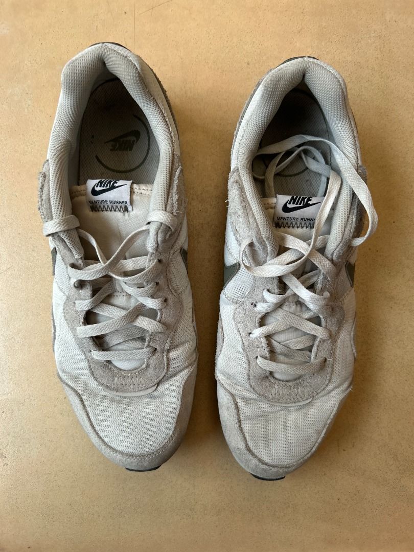 Gray Nike Venture Runner Trainers (Category: Sneakers) located in Paranaque City. Submitted by togee8 (Listing ID 1363468200, Image 2). Description: Gray Nike Venture Runner Trainers - Size US 12 Brand: Nike Condition: 6.5/10 Original Price: Php 2000 NO RETURNS/EXCHANGES NO MEETUPS Payment through GCash/Maya/BPI/Unionbank/Seabank Shipping through Grab Express/Lalamove/J&T PM or make an offer if interested. #Clothes #Thrift #Used #Preloved #Second