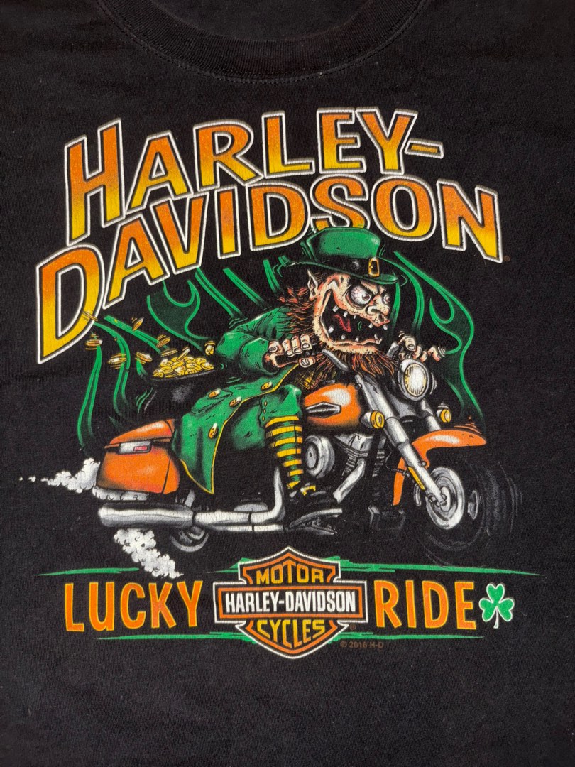 Harley Davidson Lucky Ride 2016, Men's Fashion, Tops & Sets, Tshirts ...