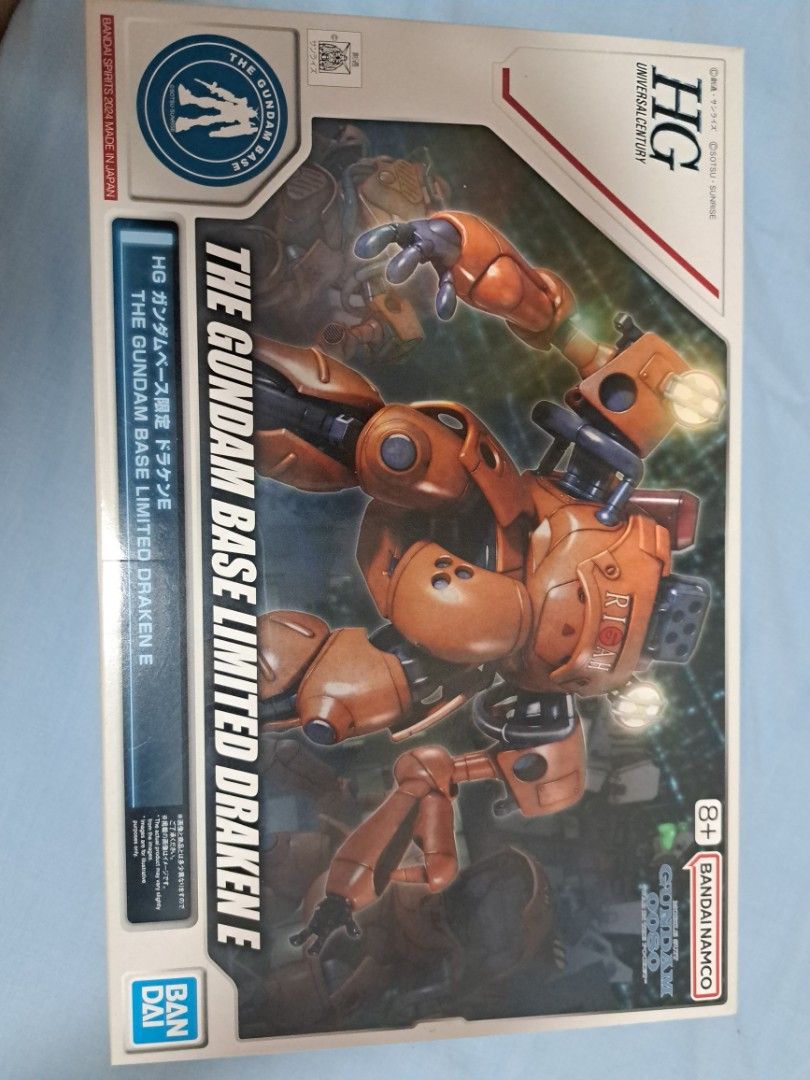 WTT/WTS HG HGUC Gundam Base Limited Draken E (Category: Gundam Model Kits) located in Singapore. Submitted by tourgide (Listing ID 1363374071, Image 2). Description: Hg draken e Bought from gundam base few weeks ago Brand new unopened Selling cos i want to build a different kit Might accept trade offers for about same value.