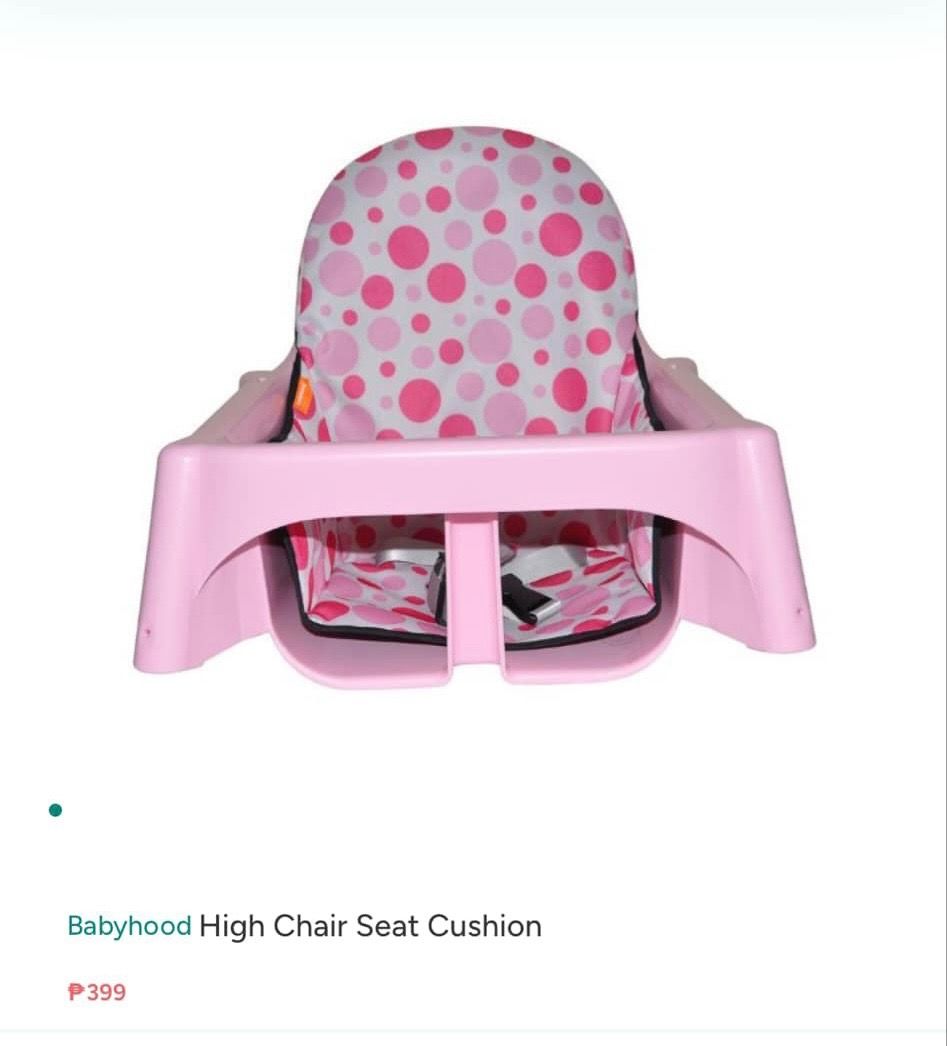 High Chair Seat Cushion (Category: Baby High Chairs) located in Quezon City. Submitted by freanceboliver_ (Listing ID 1363456440, Image 1). Description: Baby High Chair cushion. Brand new. Di kasya sa high chair ni baby kasi malaki. Suitable for small high chair..
