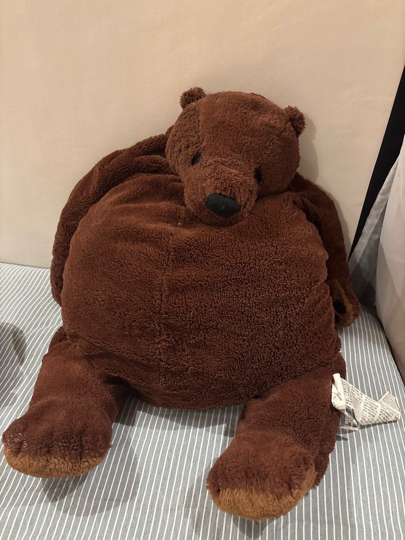 IKEA Djungelskog Bear (Category: Plushies & Soft Toys) located in Malvar. Submitted by han0neyeni (Listing ID 1363458113, Image 2). Description: DM for more photos/videos of the stuffed toy. Last price listed na po. Orig price was 1,490 :) RFS: Decluttering.