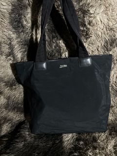 JEAN PAUL GAULTIER NYLON LEATHER TOTE BAG